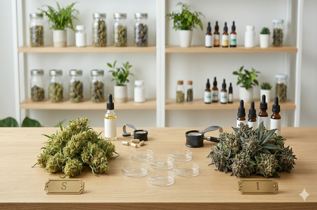 Cannabis sativa vs cannabis indica: what are the differences for CBD?